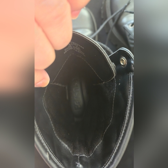 Bershka  Black Lace-Up Moto Boots - Picture 10 of 14